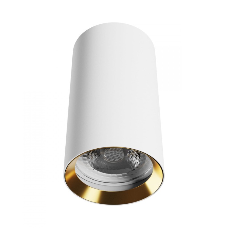 CHLOE VARIOSA GU10 Natynkowa GU10 230V IP20 55x100MM Biały Środek Złoty okrągła SLIP005060 SPECTRUM LED spot