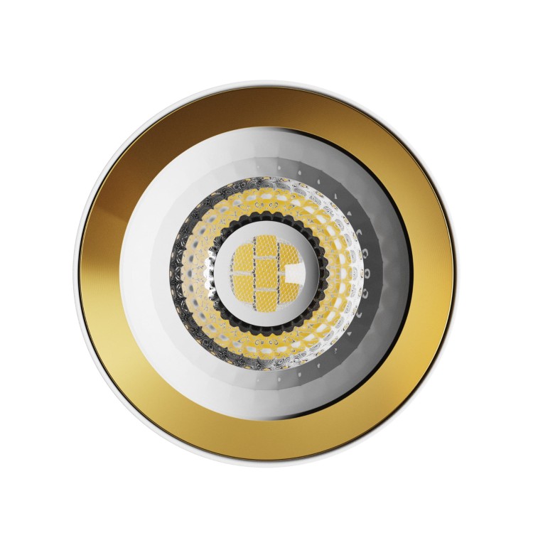 CHLOE VARIOSA GU10 Natynkowa GU10 230V IP20 55x100MM Biały Środek Złoty okrągła SLIP005060 SPECTRUM LED spot