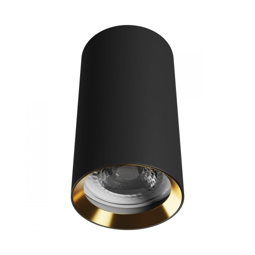 CHLOE VARIOSA GU10 Natynkowa GU10 230V IP20 55x100MM Czarny Środek Złoty okrągła SLIP005061 SPECTRUM LED spot