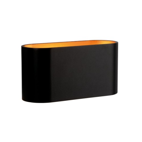 Lampa ścienna SQUALLA G9 Kinkiet G9 250V IP20 80x80x160mm Czarny Złoty SLIP006002 SPECTRUM LED