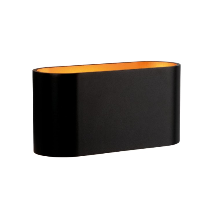 Lampa ścienna SQUALLA G9 Kinkiet G9 250V IP20 80x80x160mm Czarny Złoty SLIP006002 SPECTRUM LED