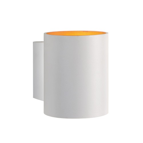Lampa ścienna SQUALLA G9 Kinkiet G9 250V IP20 101x81x100mm Biały Złoty tuba SLIP006003 SPECTRUM LED