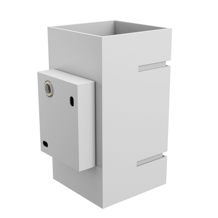 Lampa ścienna SQUALLA LUMO G9 Kinkiet 230V IP20 80x150 Biały Kwadratowy SLIP006015 SPECTRUM LED