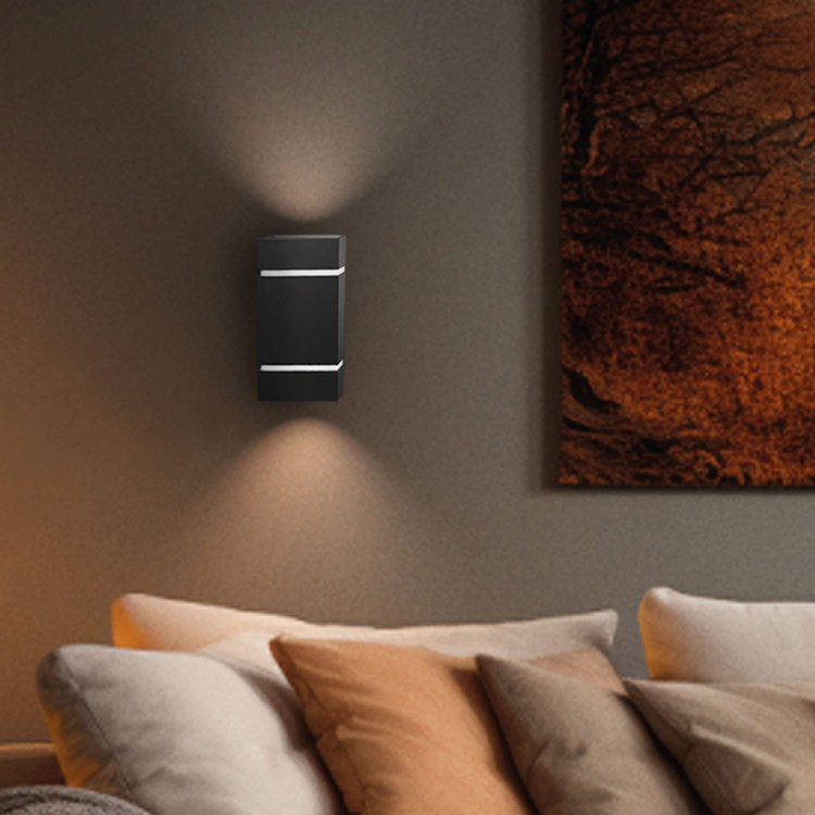 Lampa ścienna SQUALLA LUMO G9 Kinkiet 230V IP20 80x150 Czarny Kwadratowy SLIP006016 SPECTRUM LED
