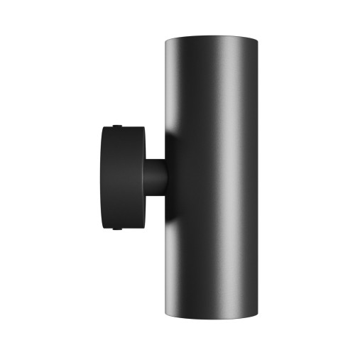Lampa ścienna SQUALLA VARIOSA TUBO 2XGU10 Kinkiet 230V IP20 55X160X90mm Czarny Okrągła SLIP006018 SPECTRUM LED