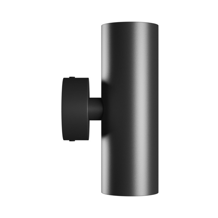 Lampa ścienna SQUALLA VARIOSA TUBO 2XGU10 Kinkiet 230V IP20 55X160X90mm Czarny Okrągła SLIP006018 SPECTRUM LED