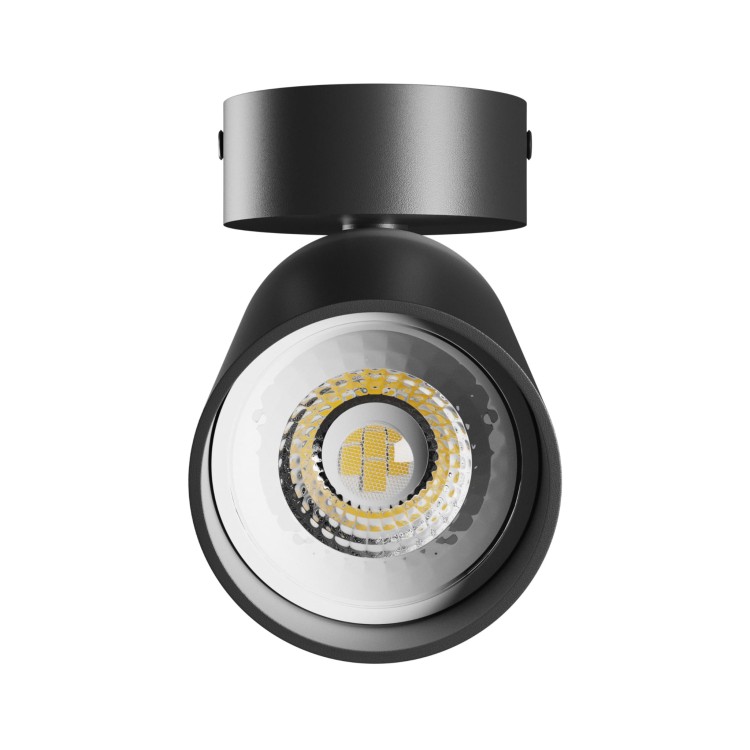 Lampa ścienno-sufitowa SQUALLA VARIOSA GU10 Kinkiet 230V IP20 55x100x165MM Czarny Okrągła SLIP006020 SPECTRUM LED