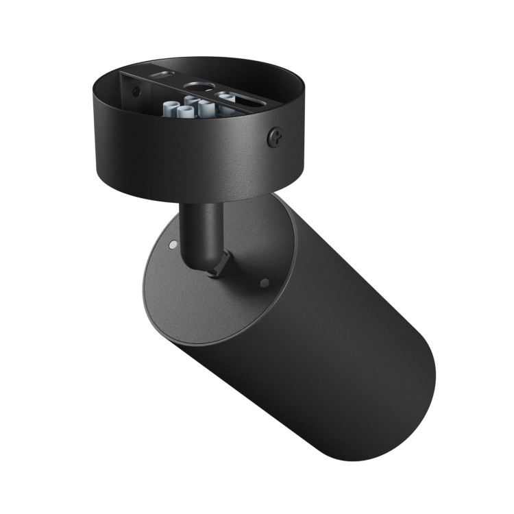 Lampa ścienno-sufitowa SQUALLA VARIOSA GU10 Kinkiet 230V IP20 55x100x165MM Czarny Okrągła SLIP006020 SPECTRUM LED