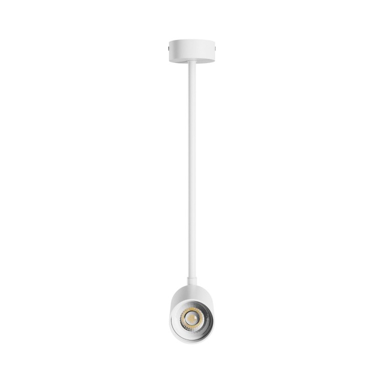 Lampa sufitowa natynkowa VARIOSA GU10 BAZA 230V IP20 55x100x450mm Biała Biały Okrągła SLIP006027 SPECTRUM LED zwis
