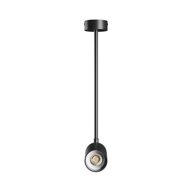 Lampa sufitowa natynkowa VARIOSA GU10 BAZA 230V IP20 55x100x450mm Czarny Czarna Okrągła SLIP006028 SPECTRUM LED zwis