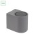 PARETE GU10 X1 Jednokierunkowy kinkiet 250V IP54 80 x 73 x 95mm Szary SLIP007007 SPECTRUM LED