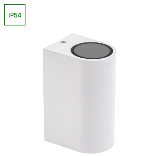 PARETE GU10 X2 Dwukierunkowy Kinkiet 250V IP54 150 x 73 x 95mm Biały SLIP007010 SPECTRUM LED