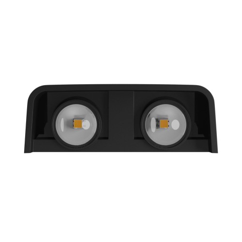 LUNARIX 2 Kinkiet 4W CCT 230V IP54 RA90 110X110X40 MM Czarny, świeci góra/dół SLIP007018 SPECTRUM LED