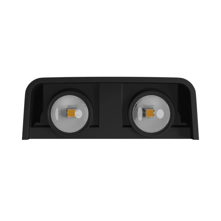 LUNARIX 2 Kinkiet 4W CCT 230V IP54 RA90 110X110X40 MM Czarny, świeci góra/dół SLIP007018 SPECTRUM LED