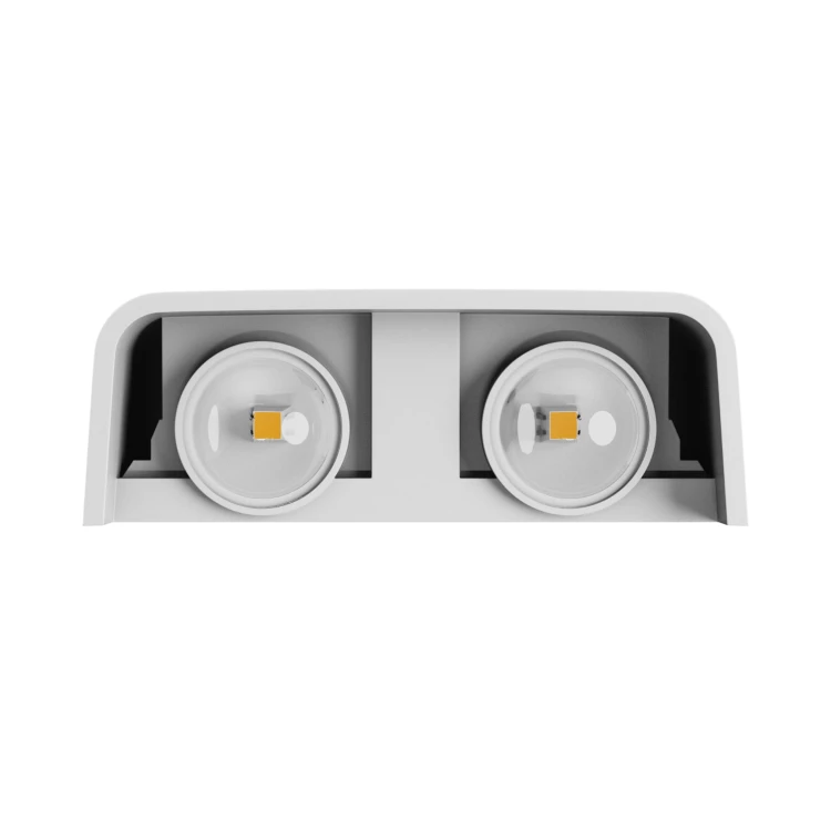LUNARIX 2 Kinkiet 4W CCT 230V IP54 RA90 110X110X40MM Biały świeci góra/dół SLIP007019 SPECTRUM LED