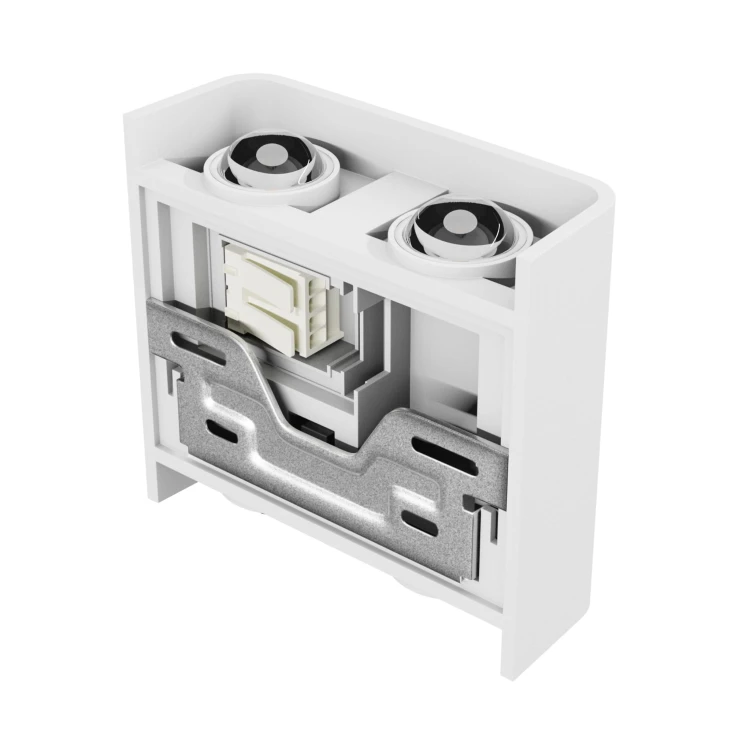 LUNARIX 2 Kinkiet 4W CCT 230V IP54 RA90 110X110X40MM Biały świeci góra/dół SLIP007019 SPECTRUM LED