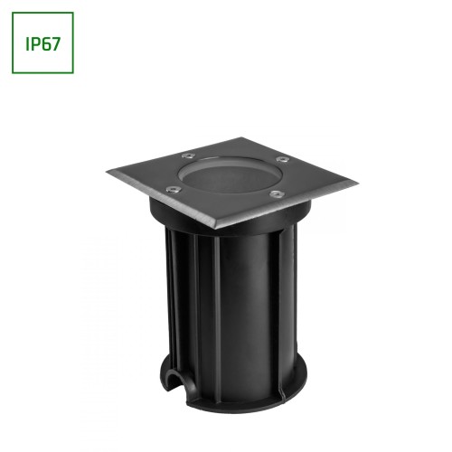 LUKKA CONNECT GU10 250V IP67 110x110x140 Szary Kwadratowa gruntowa, najazdowa, przelotowa SLIP012016 SPECTRUM LED
