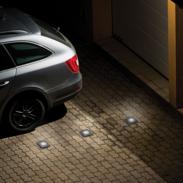 LUKKA CONNECT GU10 250V IP67 110x110x140 Szary Kwadratowa gruntowa, najazdowa, przelotowa SLIP012016 SPECTRUM LED