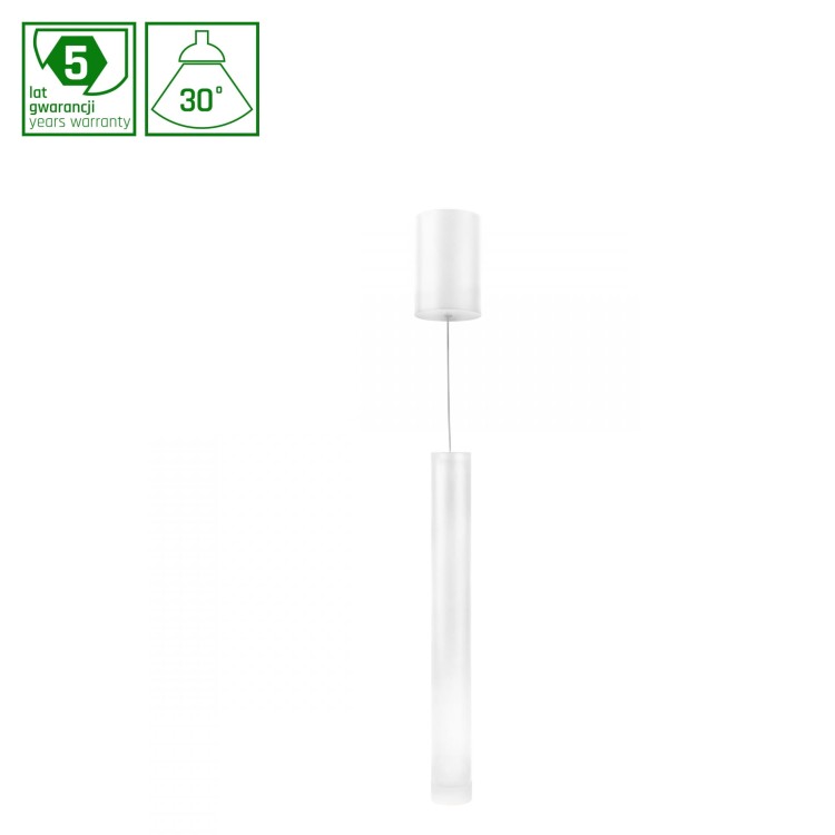 HANGIT MULTIWAY S 11W WW 230V 30° IP20 48X400BAZA80X115 Biały, Regulowana wysokość, PLUS Biały RING, 5 LAT WLD+20006 WOJNAROWSKI Lighting