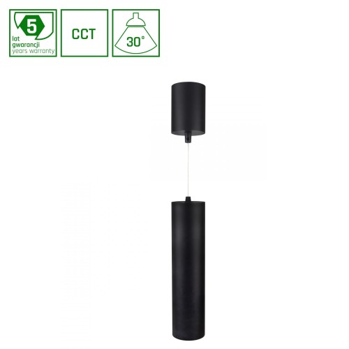 HANGIT MULTIWAY M 11W CCT 230V 30° IP20 74X300BAZA 75X100 Czarny,Regulowana WYSOKOŚĆ, 5 LAT WLD+20007 WOJNAROWSKI Lighting