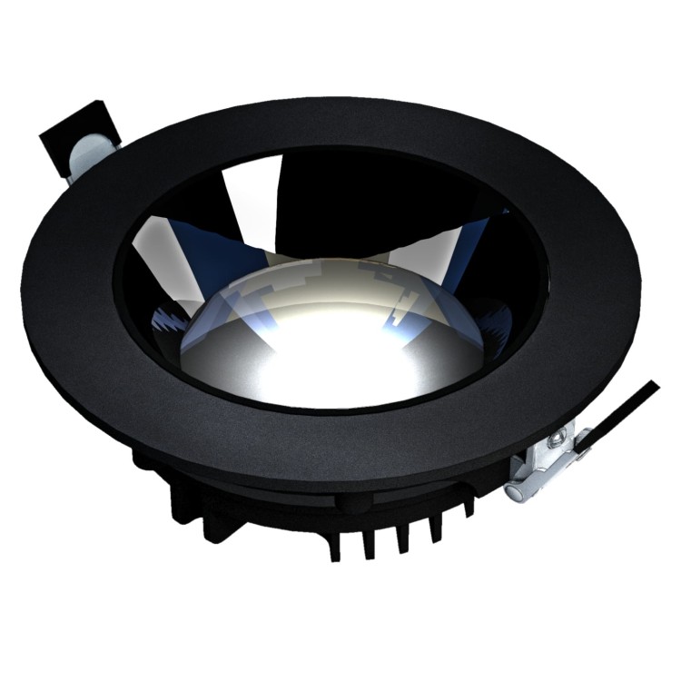 MIRROR - Model XL - Oprawa Podtynkowa, 30W, 30°, 220x70 mm, kolor czarny WLD+20034_ZASILACZ WOJNAROWSKI Lighting oczko