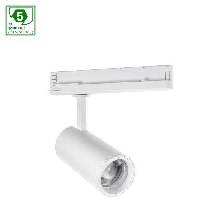 Spot ZOOM - Oprawa na Szynoprzewód trójfazowy, 32W, regulacja kąta świecenia 20-60°, kolor Biały WLD+30001WW90 WOJNAROWSKI Lighting