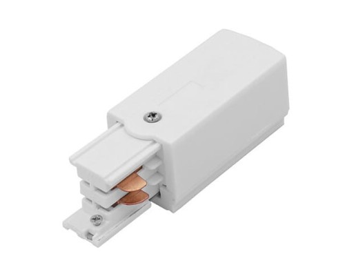 Końcówka zasilająca lewa do Szynoprzewodu Szyny CTLS POWER END CAP LEFT WHITE PE-L 8232 NOWODVORSKI Lighting Loft nowoczesna trójfazowa 3 fazowa 3F sufitowy ścienny oświetlenie szynowe listwa natynkowa 230V biała Inspiracje Premium