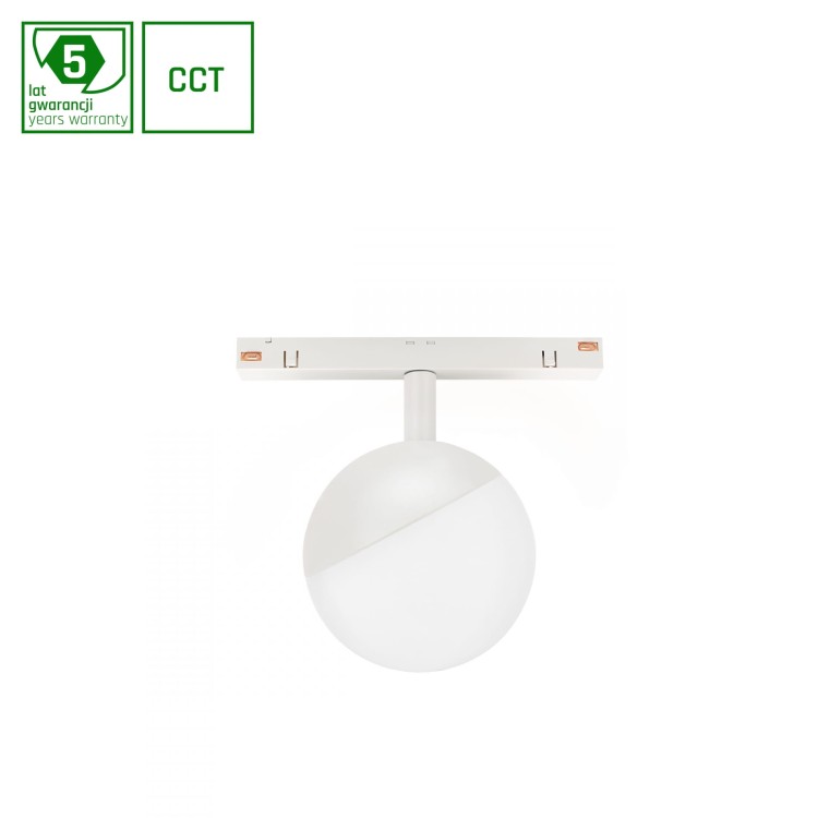 System SHIFT SMART- GLOBE Oprawa Kula fi100x130mm 5W 165st biała CCT/DIM 5 Lat Gwarancji WLD+40033_SMART WOJNAROWSKI Lighting