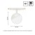 System SHIFT SMART- GLOBE Oprawa Kula fi100x130mm 5W 165st biała CCT/DIM 5 Lat Gwarancji WLD+40033_SMART WOJNAROWSKI Lighting