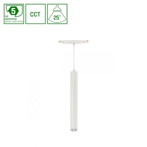 System SHIFT SMART- HANGIT Oprawa Zwis 40x297 (900mm kabel) 12W 25st Biały CCT/DIM 5 Lat Gwarancji WLD+40035_SMART WOJNAROWSKI Lighting