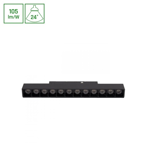 System SHIFT BASIC - GRID S Oprawa Liniowa 220MM 12W 2700K Czarny WLD+70029WW WOJNAROWSKI Lighting
