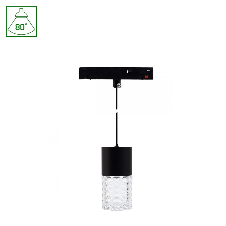 System SHIFT BASIC - HANGIT CRYSTAL Oprawa Zwis 55x110mm (1100mm wire) 7W 2700K Czarny WLD+70034WW WOJNAROWSKI Lighting