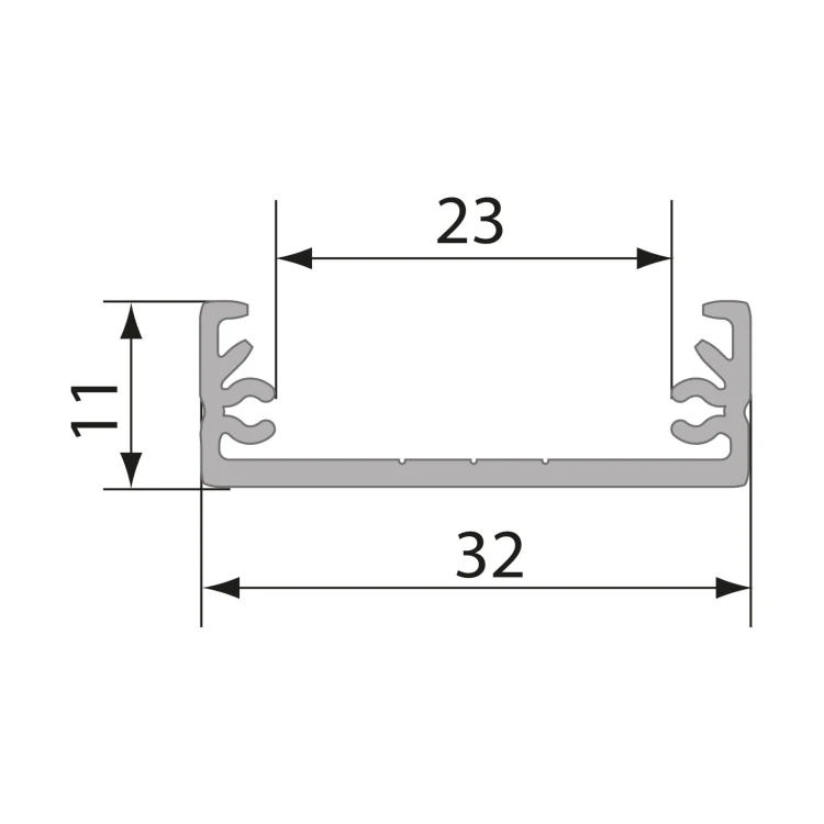 Profil Aluminiowy WOJWIDE z osłoną mleczną 1mb Klosz G WOJ+01712 SPECTRUM LED