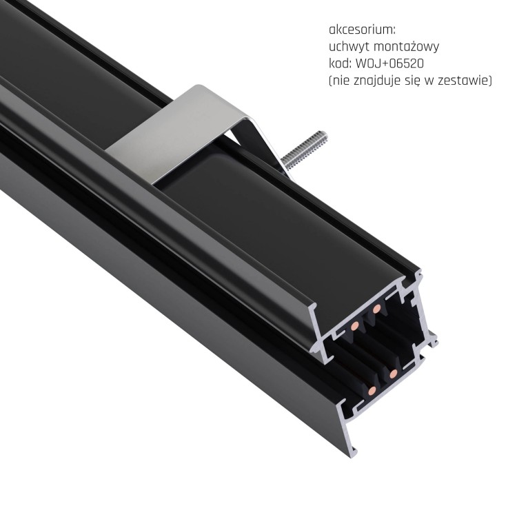 SPS Podtynk Szynoprzewód 3F 1M Czarny WOJ+06491 SPECTRUM LED