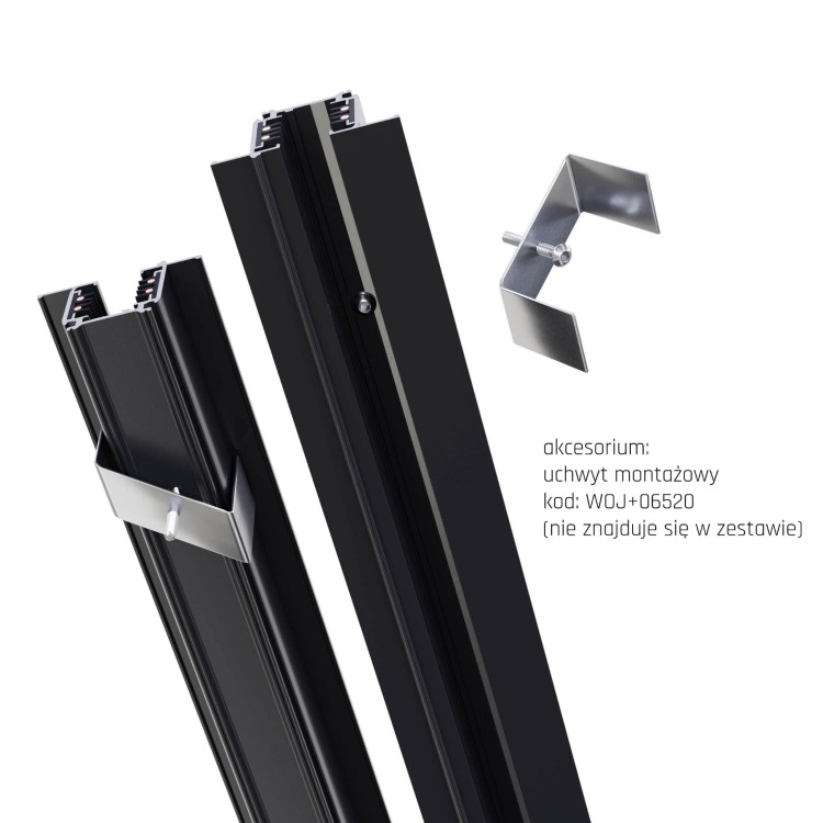 SPS Podtynk Szynoprzewód 3F 1M Czarny WOJ+06491 SPECTRUM LED