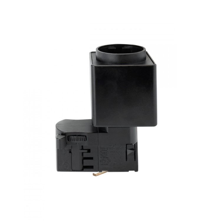 SPS 2 Gniazdo 230V na Szynoprzewód 3F Czarny WOJ+06545 SPECTRUM LED