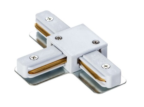 Łącznik do szynoprzewodu T Connector STTW DPM Struhm Ideus Loft nowoczesna sufitowy ścienny do oświetlenie szynowe listwa natynkowa szynoprzewodów 230V złączka biały