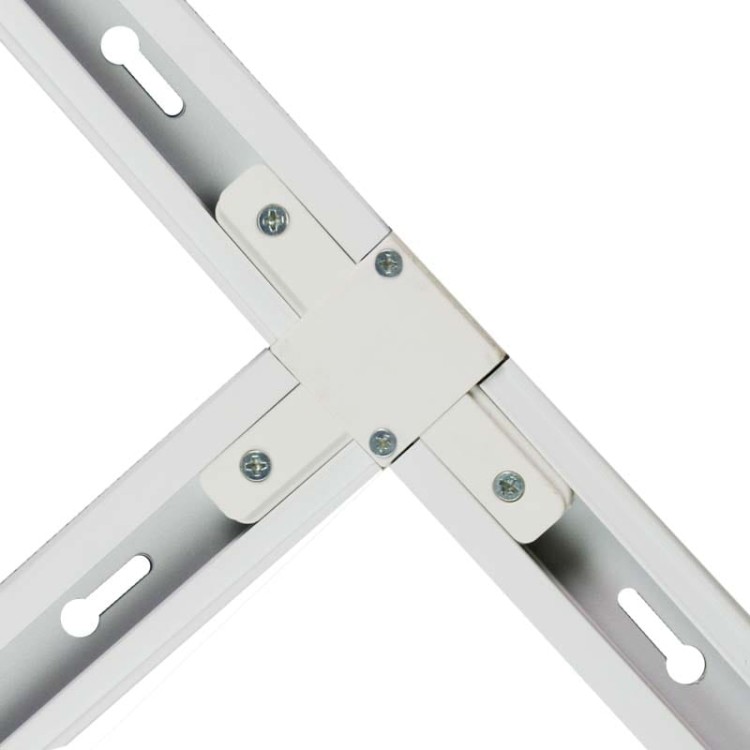 Łącznik do szynoprzewodu T Connector STTW DPM Struhm Ideus Loft nowoczesna sufitowy ścienny do oświetlenie szynowe listwa natynkowa szynoprzewodów 230V złączka biały