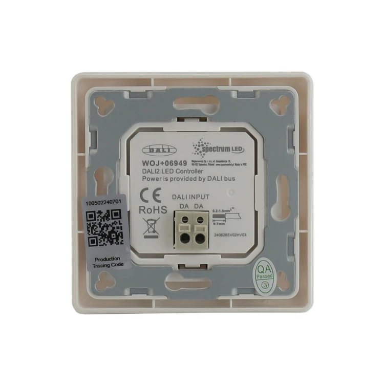 Włącznik 8 przyciskowy DALI-2 programowalny z Master USB WOJ+06949 SPECTRUM LED