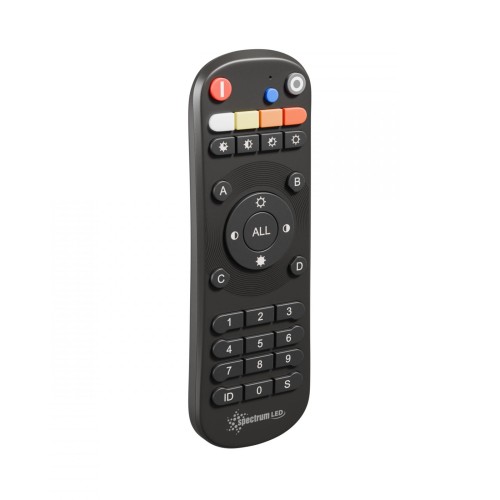 Pilot 100-strefowy RGB CCT 2XLR3 DIMM Czarny KONEKTO MESH WOJ+07080 SPECTRUM LED