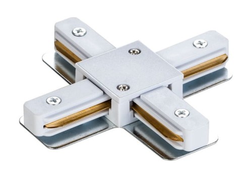 Łącznik do szynoprzewodu krzyżowy X Connector STXW DPM Struhm Ideus Loft nowoczesna sufitowy ścienny do oświetlenie szynowe listwa natynkowa szynoprzewodów 230V złączka krzyżowa biały