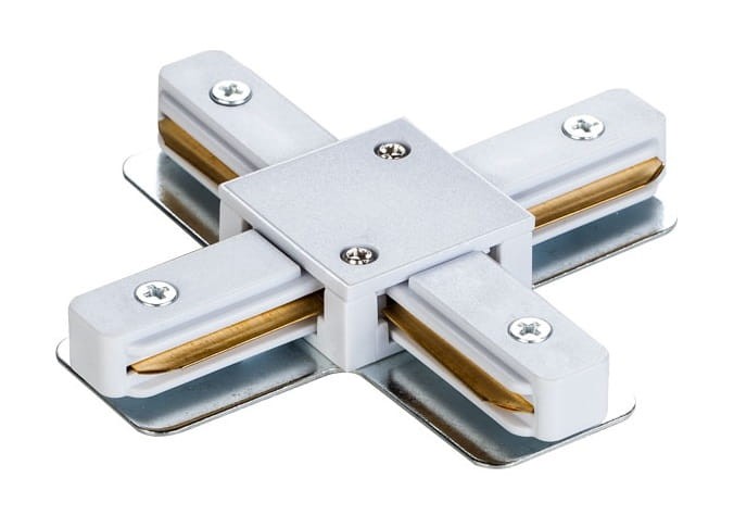 Łącznik do szynoprzewodu krzyżowy X Connector STXW DPM Struhm Ideus Loft nowoczesna sufitowy ścienny do oświetlenie szynowe listwa natynkowa szynoprzewodów 230V złączka krzyżowa biały