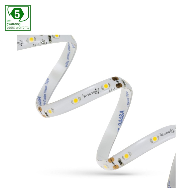 Taśma LED Pasek 20W 3528 60LED WW 5 Lat 1m (rolka 5m) - bez osłony WOJ+11920_20 SPECTRUM LED