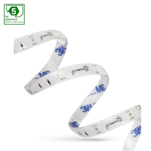 Taśma LED Pasek 35W 5050 30LED RGB 5 Lat 1m (rolka 5m) - bez osłony WOJ+11937 SPECTRUM LED