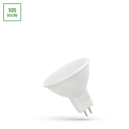 Żarówka LED MR16 12V 4W SMD CW z mleczną szybką WOJ+12790 SPECTRUM LED