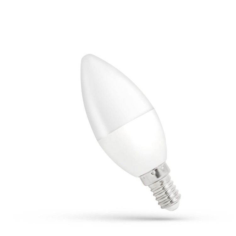 Żarówka LED świecowa świeczka E-14 E14 230V 4W CW WOJ+13035_4W SPECTRUM LED