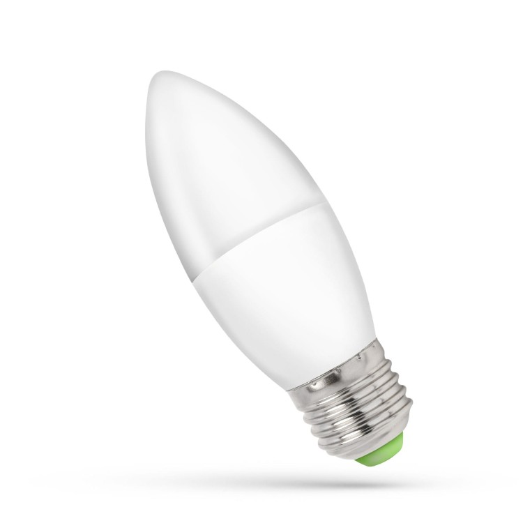 Żarówka LED świecowa świeczka E-27 E27 230V 6W WW + WOJ+13061 SPECTRUM LED