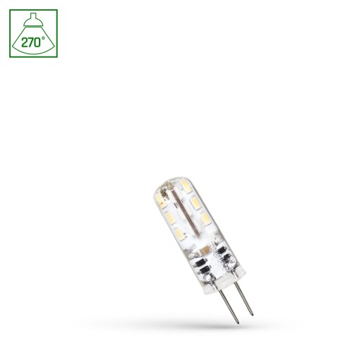 Żarówka LED G4 column 12V 1,5W SILIKON WW WOJ+13117 SPECTRUM LED