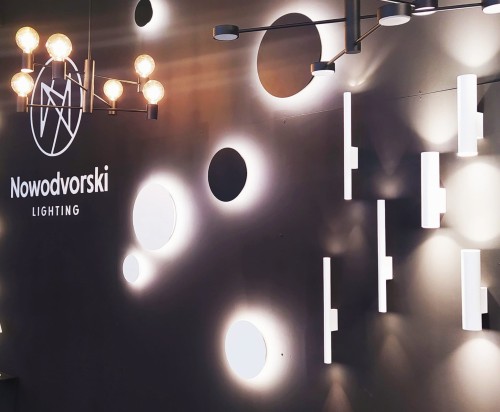 Lampa ścienna Kinkiet Industrialny Loft RING LED S BLACK 7634 NOWODVORSKI Lighting 7W okrąg koło 15cm metalowa nowoczesna oprawa oświetleniowa dekoracyjna metal zachód słońca pojedynczy czarna Inspiracje Premium