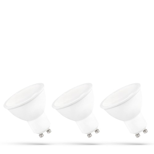 Żarówka LED GU10 230V 6W SMD WW z mleczną szybką biała 3-Pack WOJ+13265_3PACK SPECTRUM LED
